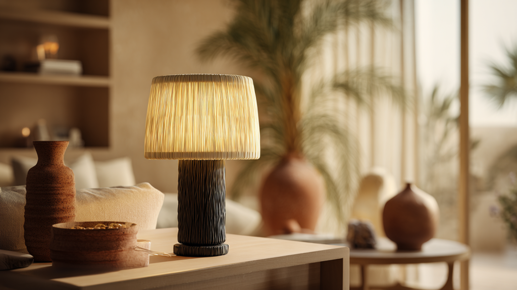 lampka nocna w stylu boho