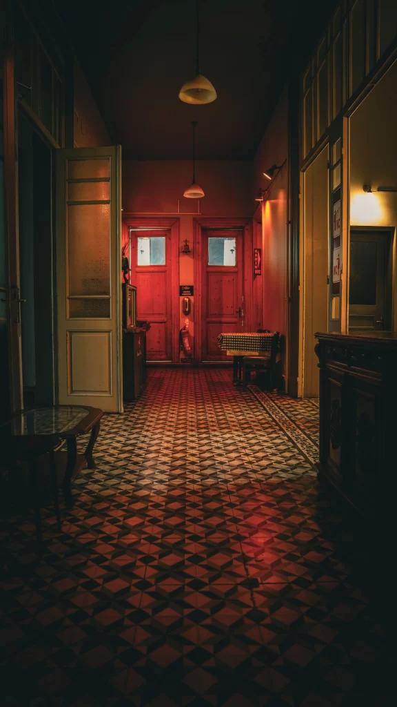 przedpokój w stylu retro